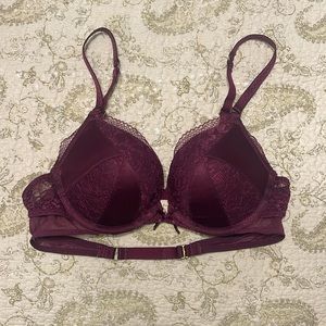 Victoria’s Secret Burgundy Push Up Bra